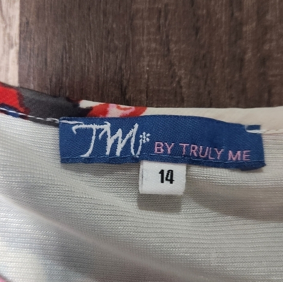 TRULY Me By Sara Sara Floral Chiffon Shorts Romper Size 14 Perfect For Spring. - Picture 3 of 6